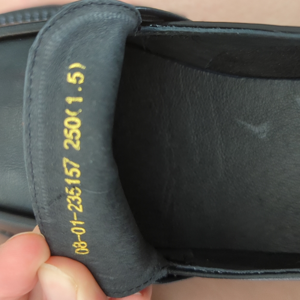 SOLD Black Loafers w/ Gold Chain (size 7.5) - Picture 5 of 5